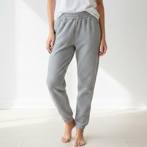Good Night Light Grey Fleece Jogger Sweatpants Womens Size XL Casual Loungewear